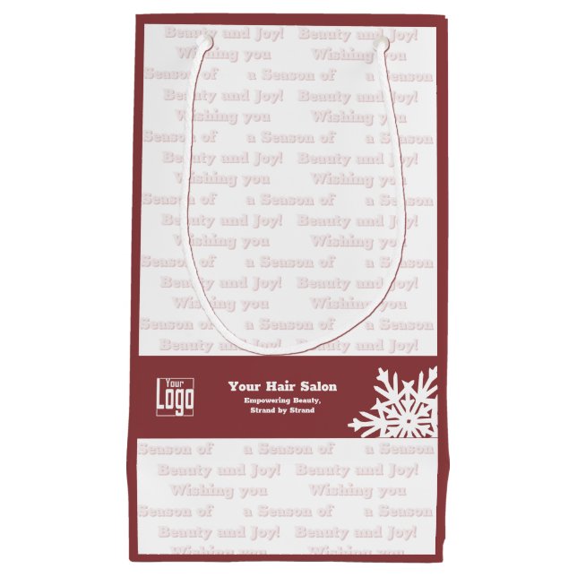 Wir wünschen Ihnen eine Jahreszeit der Schönheit & Kleine Geschenktüte (Vorderseite)