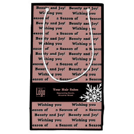 Wir wünschen Ihnen eine Jahreszeit der Schönheit u Kleine Geschenktüte