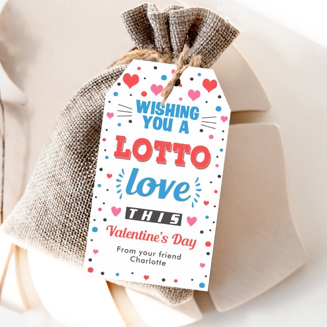 Wir wünschen Ihnen eine Lotto-Liebe dieses Valenti Geschenkanhänger (Von Creator hochgeladen)