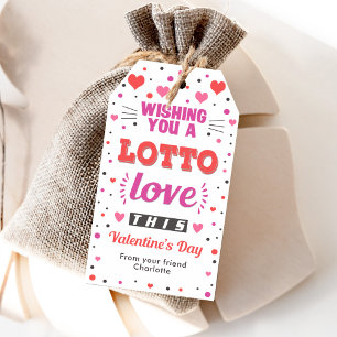 Wir wünschen Ihnen eine Lotto-Liebe Valentinstag Geschenkanhänger