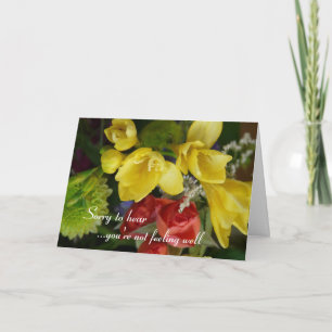 Wir wünschen Ihnen eine schnelle Erholung - hübsch Karte