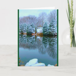 Wir wünschen Ihnen eine schöne Weihnachtszeit Feiertagskarte