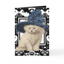 Wir wünschen Ihnen eine Vintage BD-Katze mit purer