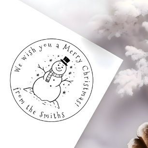 Wir wünschen Ihnen einen frohen Weihnachten Niedli Permastempel