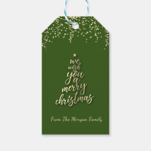 Wir wünschen Ihnen einen frohen Weihnachtsbaum, Co Geschenkanhänger