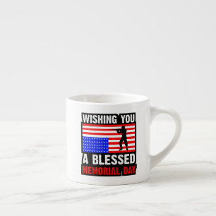 Wir wünschen Ihnen einen gesegneten Memorial Day Espressotasse