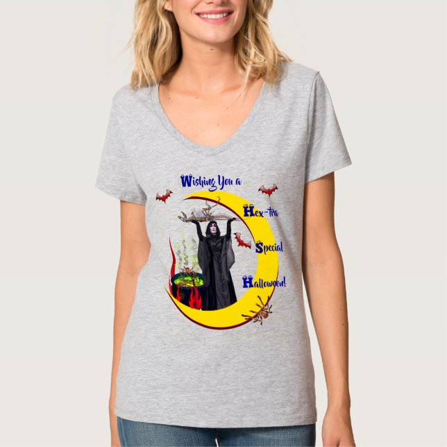 Wir wünschen Ihnen einen herzhaften Halloween-T -  T-Shirt (Vorderseite)