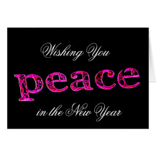 Wir wünschen Ihnen Frieden im neuen Jahr