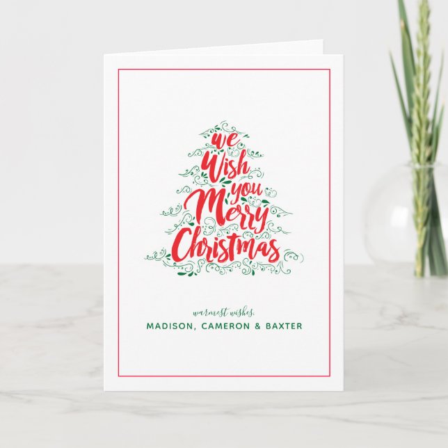 Wir wünschen Ihnen frohe Weihnachten (Vorderseite)