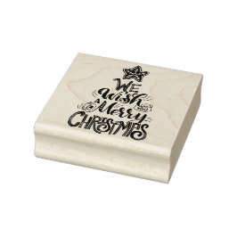 Wir wünschen Ihnen frohe Weihnachten Gummistempel