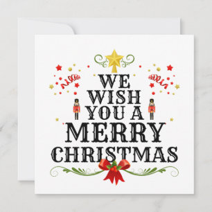 Wir wünschen Ihnen frohe Weihnachten Karte