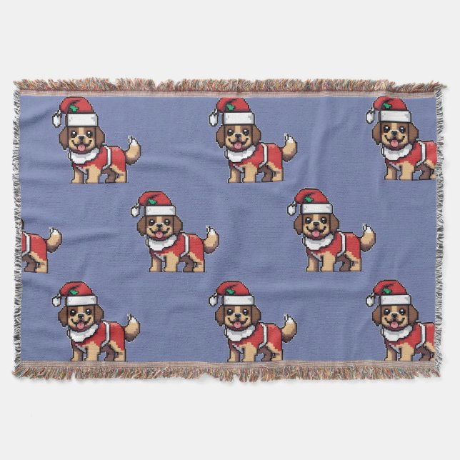 Wir wünschen Ihnen frohe Weihnachten mit niedliche Decke (Vorderseite)