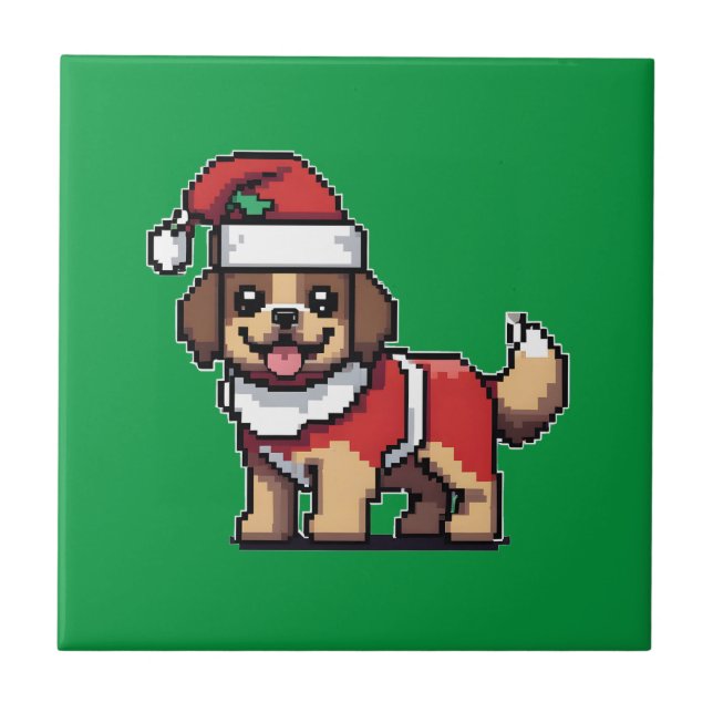 Wir wünschen Ihnen frohe Weihnachten mit niedliche Fliese (Vorderseite)