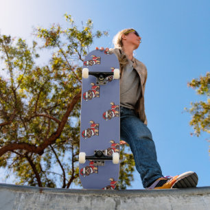 Wir wünschen Ihnen frohe Weihnachten mit niedliche Skateboard