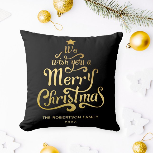 Wir wünschen Ihnen frohe Weihnachten personalisier Kissen (Von Creator hochgeladen)