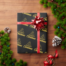 Wir wünschen Ihnen frohe Weihnachten schwarz & gel