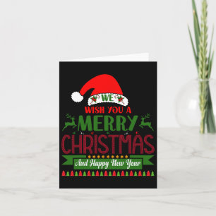 Wir wünschen Ihnen frohe Weihnachten und viel Glüc Karte