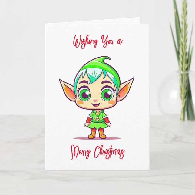 Wir wünschen Ihnen frohe Weihnachten und viel Glüc Karte (Vorderseite)