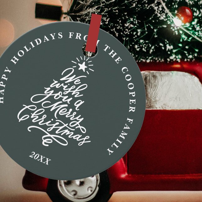 Wir wünschen Ihnen frohe Weihnachtsfeiertage Geschenkanhänger (Von Creator hochgeladen)