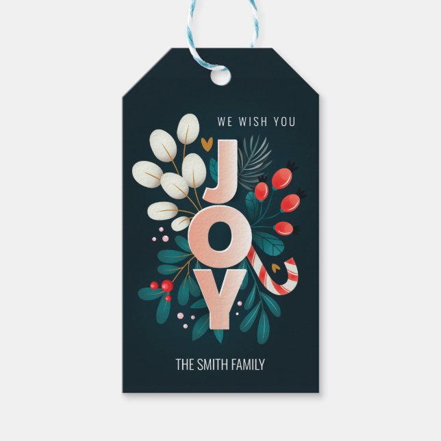 Wir wünschen Ihnen viel Spaß, Weihnachten Candy Ca Geschenkanhänger (Vorderseite)