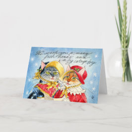 Wir wünschen Ihnen viele Fischköpfe Feiertagskarte