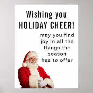 Wir wünschen Ihnen WEIHNACHTSCHEER Poster
