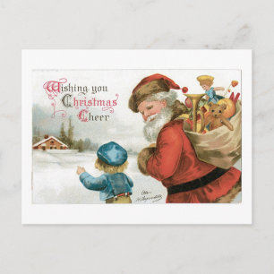 Wir wünschen Ihnen Weihnachtsfreude Feiertagspostkarte