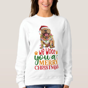 Wir würden dir ein frohes Weihnachten Shar-Pei Sweatshirt