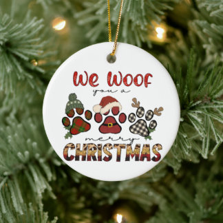 Wir würden dir frohe Weihnachten schenken Keramik Ornament