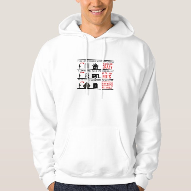 Wir würden es andernfalls verrückt nennen hoodie (Vorderseite)