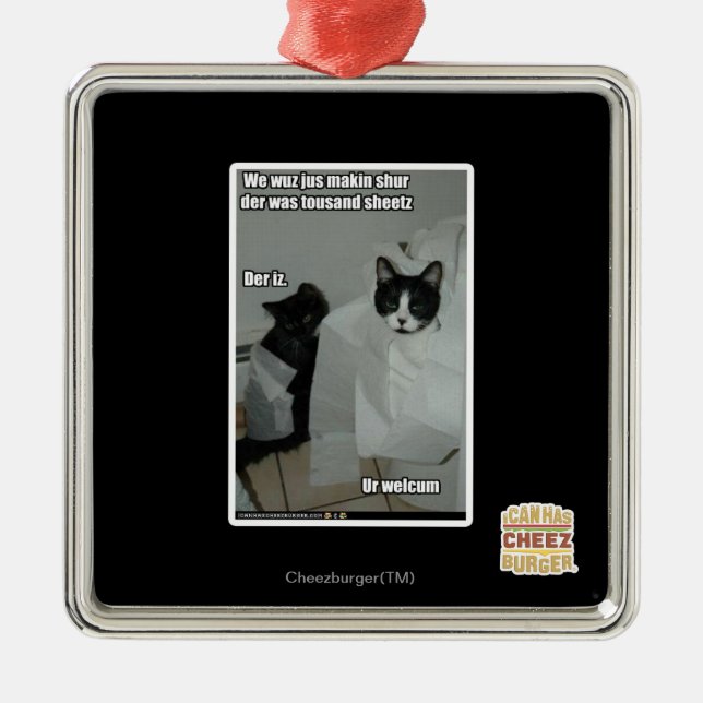 Wir würden uns nur auf die silbernes ornament (Vorne)