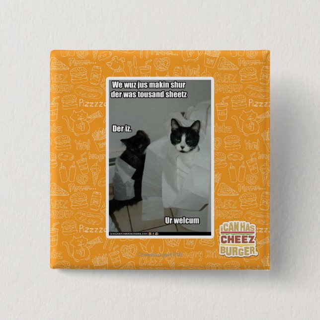 Wir wuz jus makin sur button (Vorderseite)