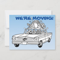 Wir ziehen! Postkarte