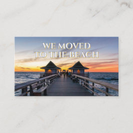 Wir zogen nach Beach Neapel Pier Florida Visitenkarte