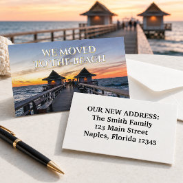 Wir zogen nach Beach Neapel Pier Florida Visitenkarte
