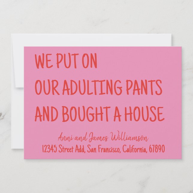 Wir zogen unsere erwachsenen Ameisen an und kaufte Ankündigung (Vorderseite)