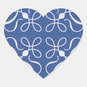 Wirbel auf der Blue Heart Aufkleber