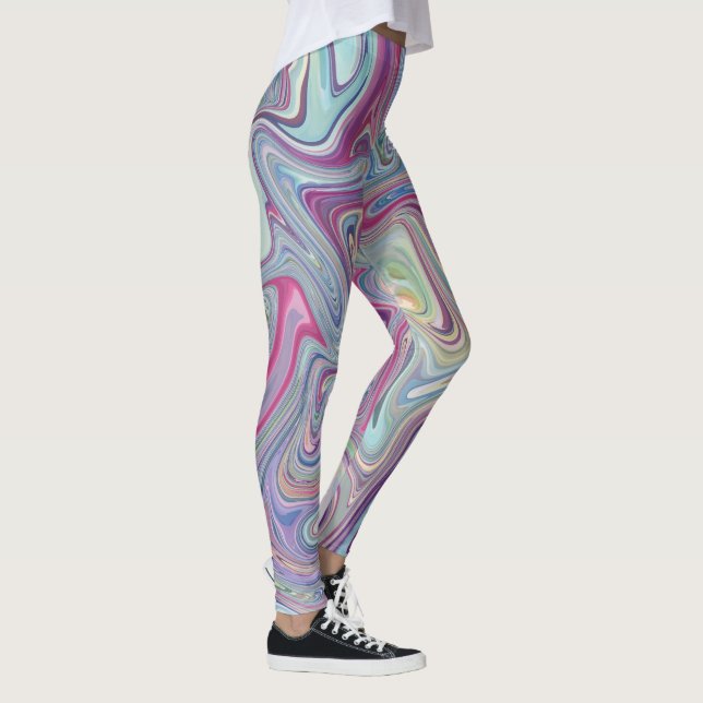 Wirbel aus Wilde Marble Leggings (Rechts)