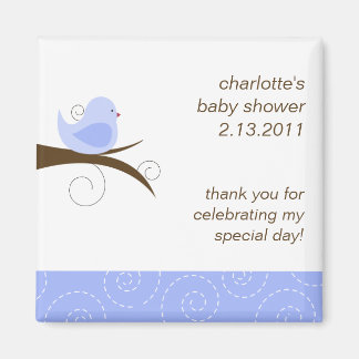 Wirbel Bird Custom Baby Dusche Gefallen Magnet
