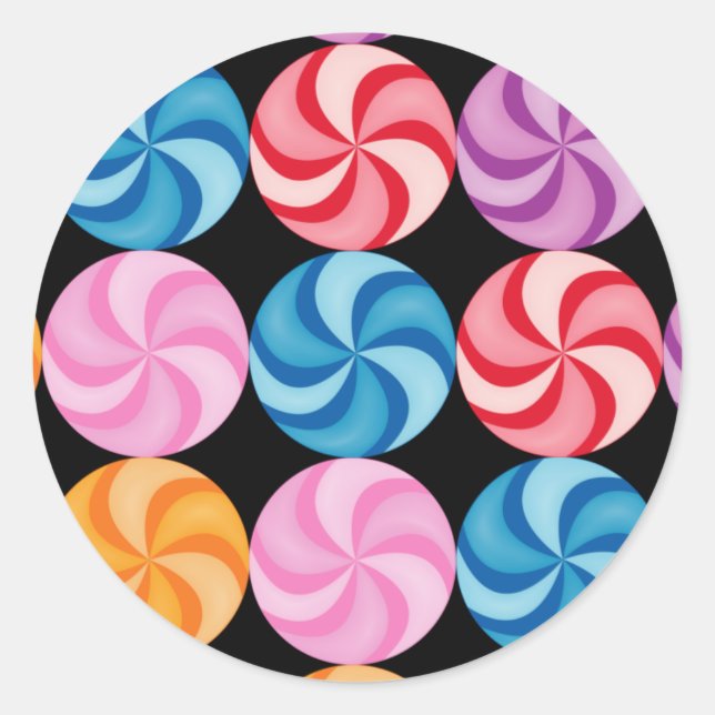 Wirbel Candies Sticker (Vorderseite)