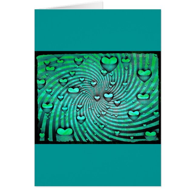 Wirbel der Herzgrußkarte (Vorne)