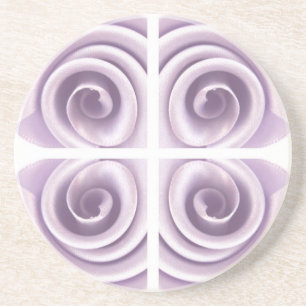 Wirbel der mittelalterlichen Rose Lilac Getränkeuntersetzer