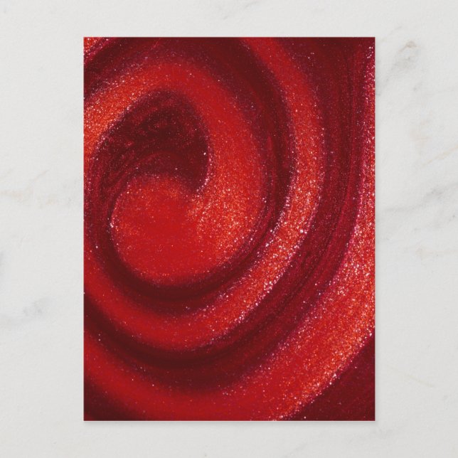 Wirbel der Nagellack Postkarte (Vorderseite)