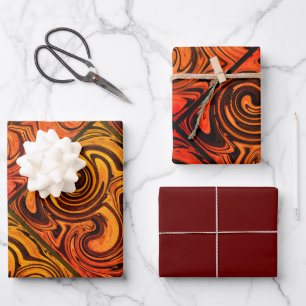 Wirbel, die Papier als Flachblatt Set von 3