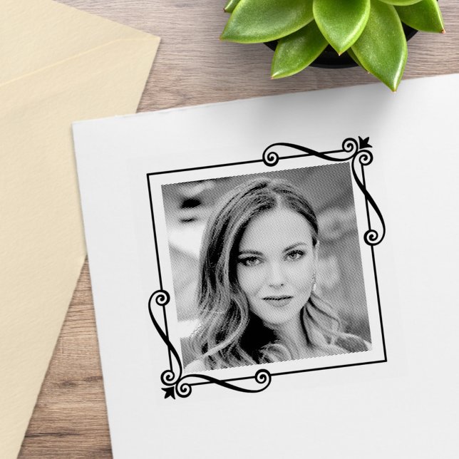 Wirbel Ecke Quadrat Foto Gummistempel (Von Creator hochgeladen)