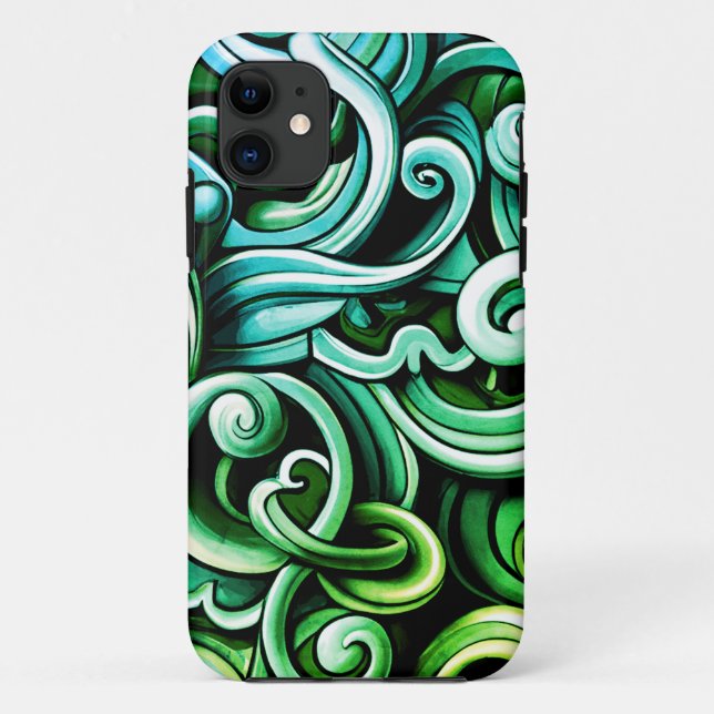Wirbel für grüne Energie Case-Mate iPhone Hülle (Rückseite)