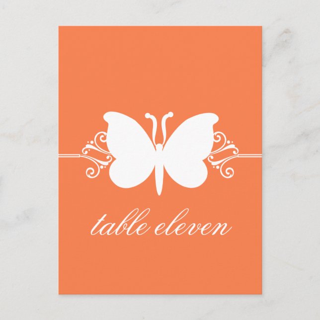 Wirbel für Korallenschmetterlinge Postkarte (Vorderseite)