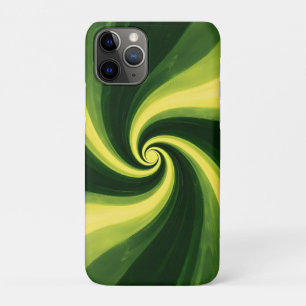 Wirbel grün und gelb Case-Mate iPhone hülle