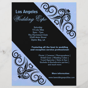 Wirbel Heart Wedding Expo (blau) Flyer