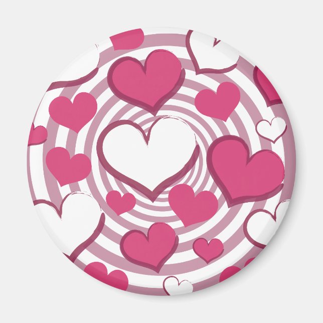Wirbel Hearts Magnet (Vorne)